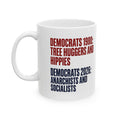 Political Comparison Mug — "Democrats 1980 vs 2026" Satire Ceramic Coffee Cup (11oz/15oz)