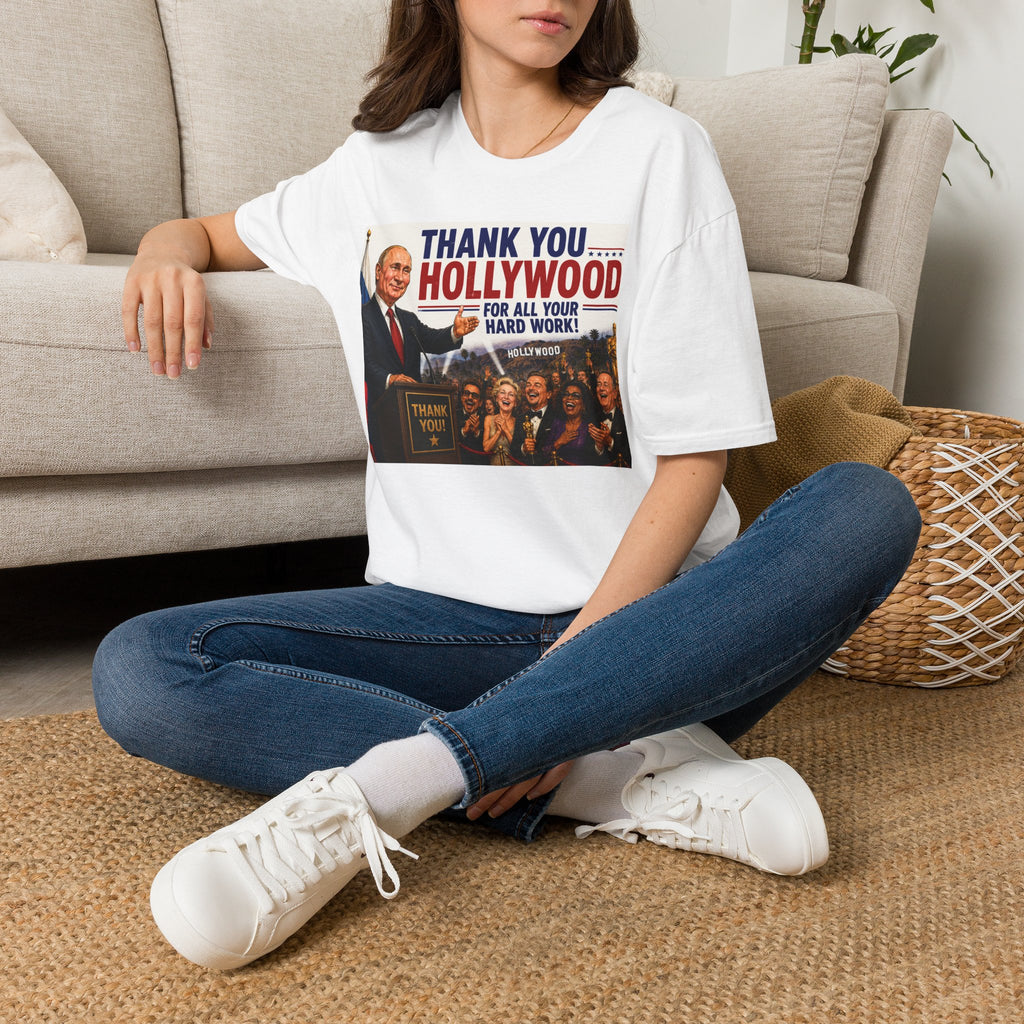 Thank You Hollywood T-Shirt | Vintage Political Poster Style