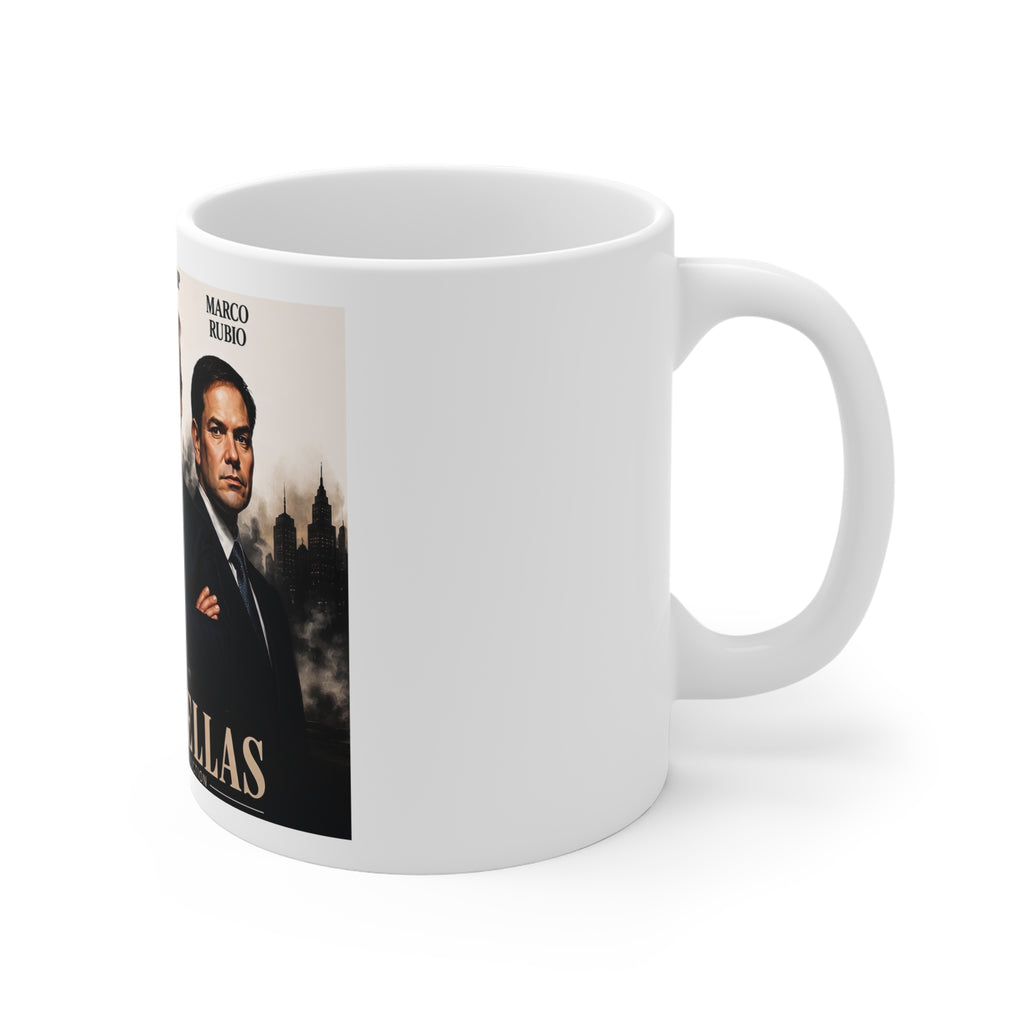 SmartFellas Donald Trump JD Vance Marco Rubio Political Coffee Mug – Funny MAGA Satire Ceramic Cup, Novelty Conservative Gift