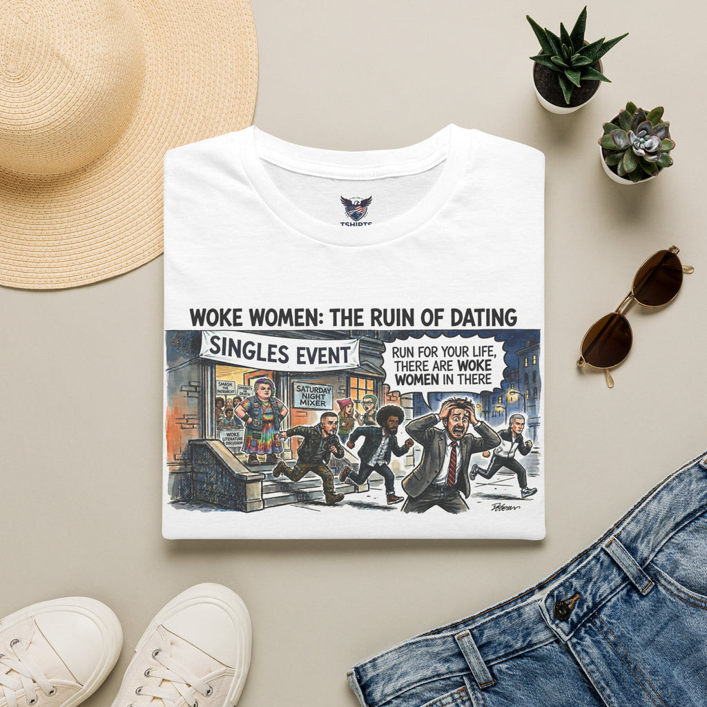 "Trump Patriot Shirt | America First T-Shirt | Conservative Republican Apparel | God Family Country Tee" | anti-woke tshirt |Unisex Softstyle T-Shirt