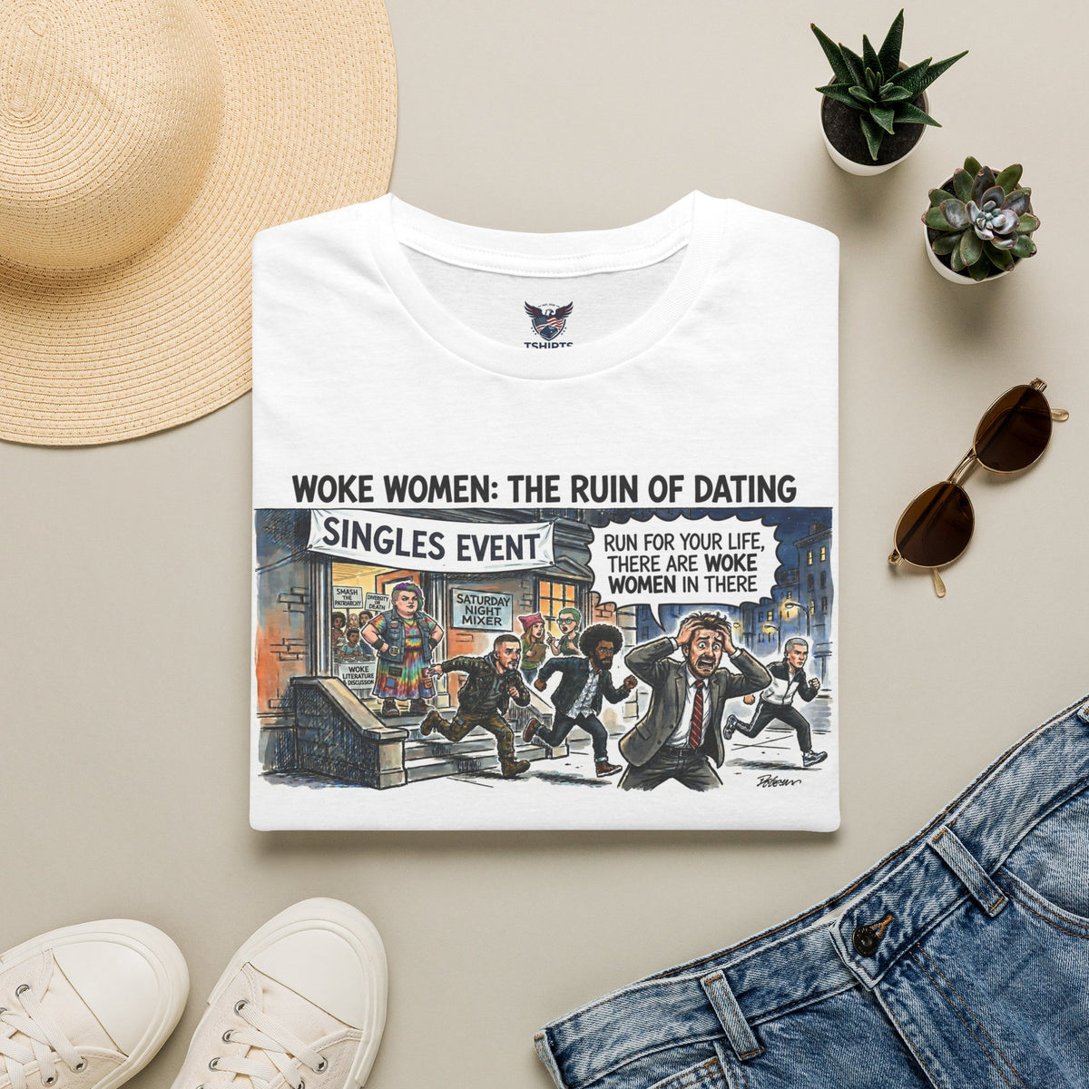 "Trump Patriot Shirt | America First T-Shirt | Conservative Republican Apparel | God Family Country Tee" | anti-woke tshirt |Unisex Softstyle T-Shirt
