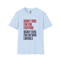 Anti-Woke Conservative Political Tee - Retro 1980s vs 2026 Cultural Comparison T-Shirt