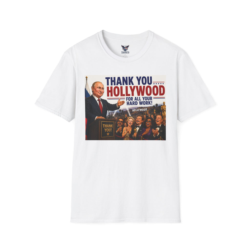 Thank You Hollywood T-Shirt | Vintage Political Poster Style