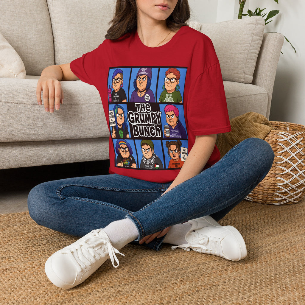 Grumpy WOKE Bunch Graphic T-Shirt — Retro Comic Panel Illustration
