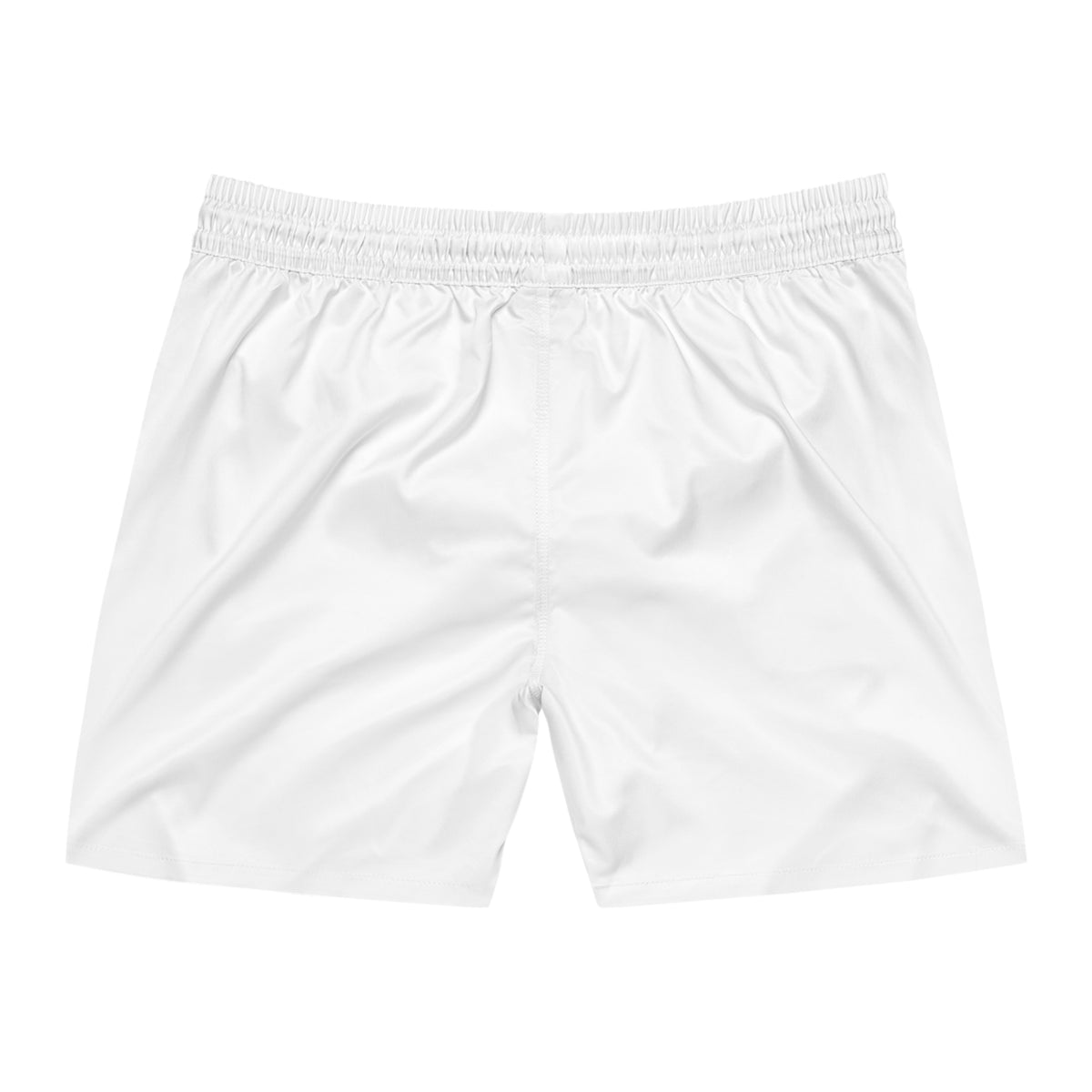 MAGA Men's Swim Shorts — The Conservative Brand White Mid-Length Beach Trunks