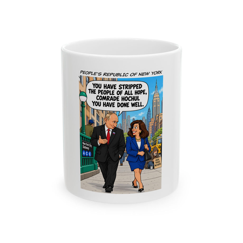 Political Cartoon Ceramic Mug — "You Have Stripped the People of All Hope"