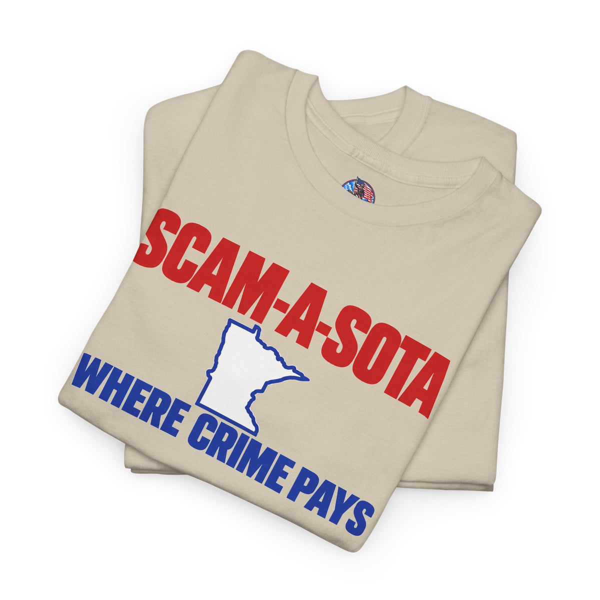 Minnesota/Scama-Sota Where Crime Pays Graphic T-Shirt