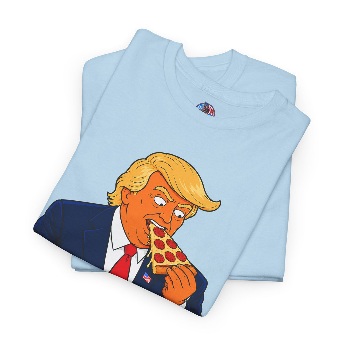 Donald Trump Eating Burger Graphic T-Shirt