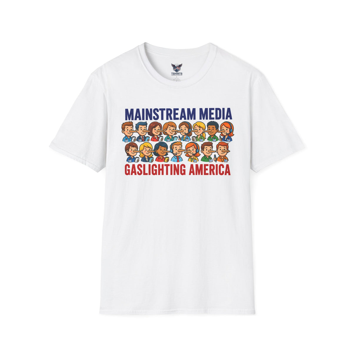 T-Shirt — Mainstream Media Gaslighting America Graphic Tee