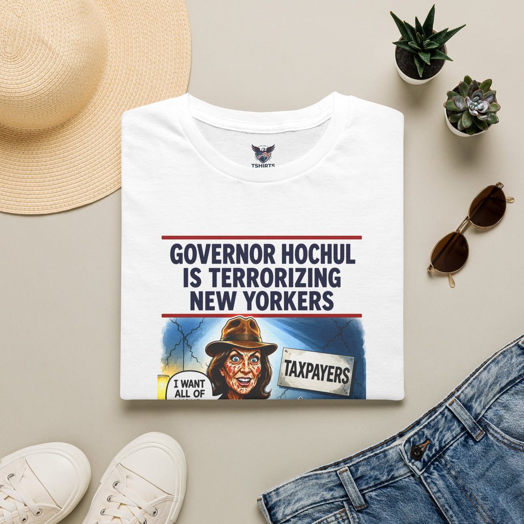 Protest T-Shirt — “Governor Hochul Is Terrorizing New Yorkers” Political Tee