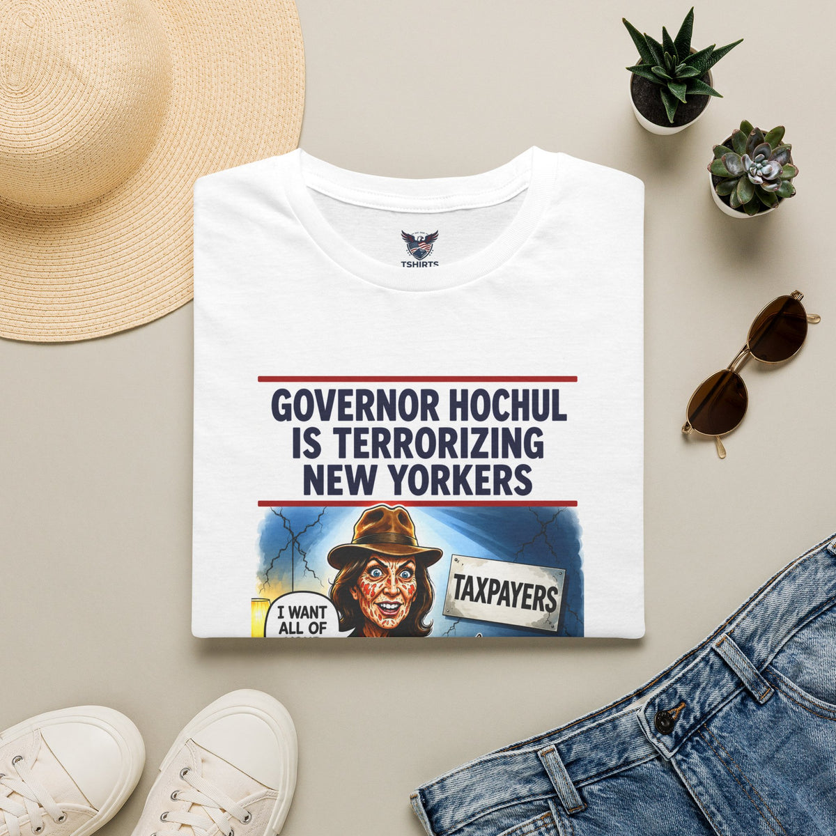 Protest T-Shirt — “Governor Hochul Is Terrorizing New Yorkers” Political Tee