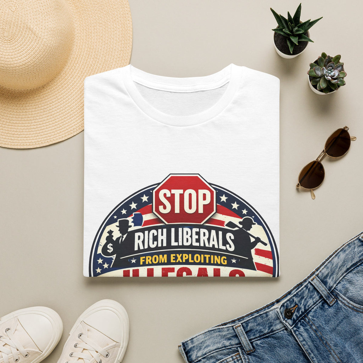 "Trump Patriot Shirt | America First T-Shirt | Conservative Republican Apparel | God Family Country Tee" | anti-woke tshirt | Unisex Softstyle T-Shirt