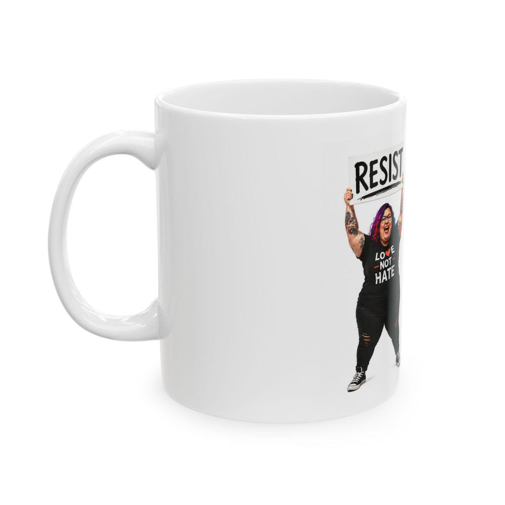 Satire Resist Political Statement Mug | Funny Conservative Gift