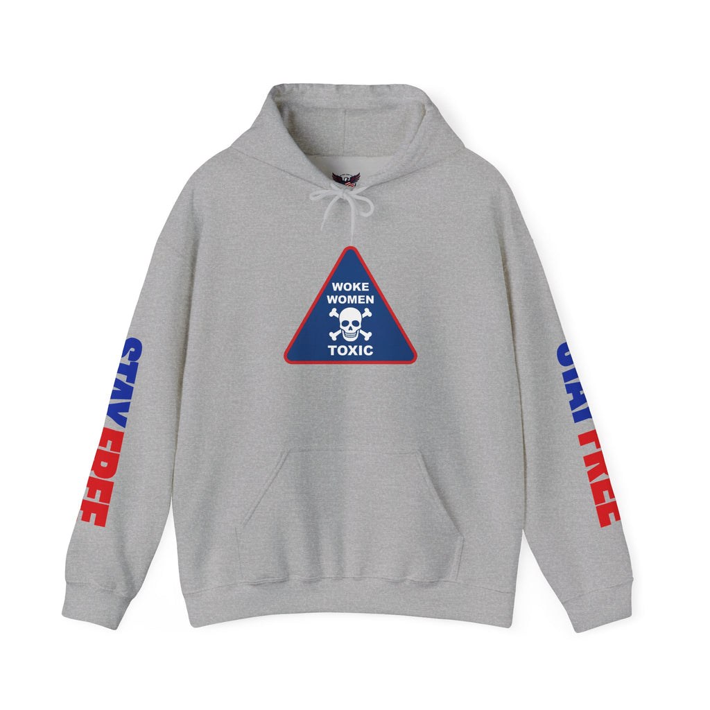 "Stay Free" Woke Women Toxic Hoodie — Statement Graphic Pullover
