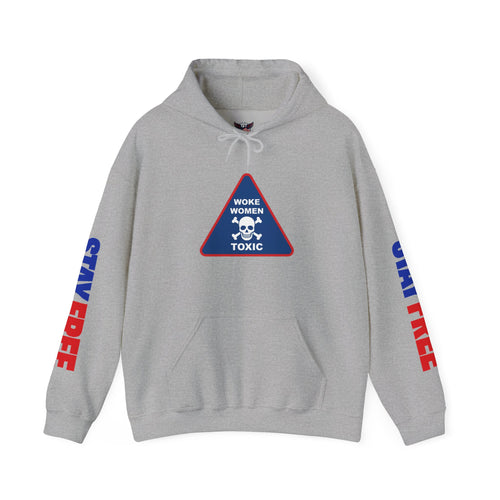 "Stay Free" Woke Women Toxic Hoodie — Statement Graphic Pullover