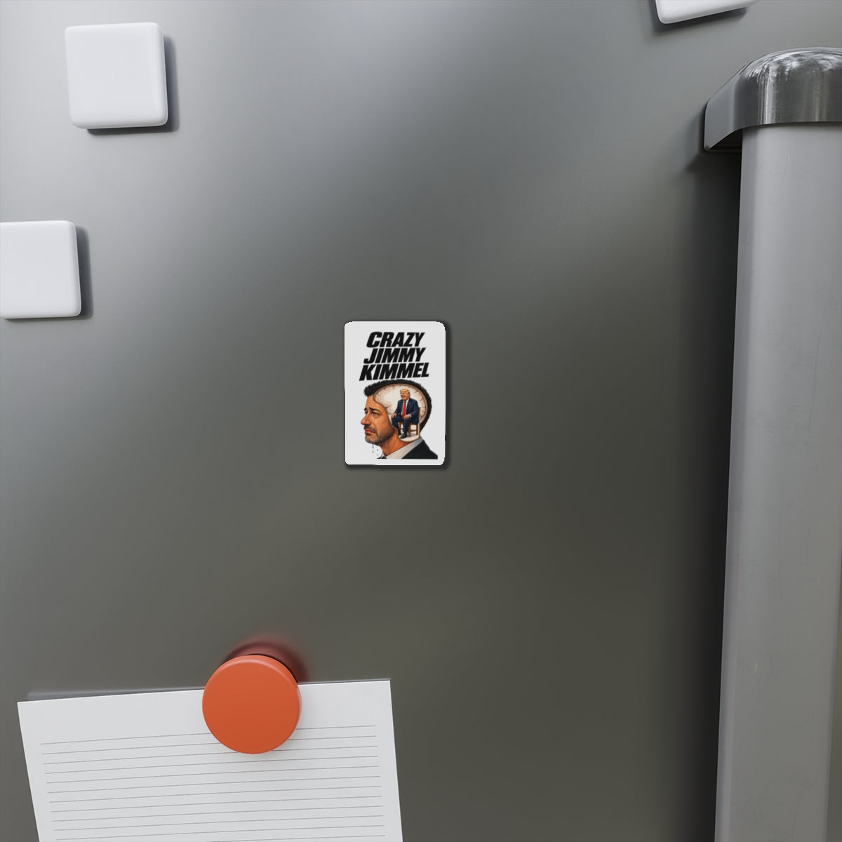Trump Derangement Syndrome illustration Magnet | Political satire die-cut magnet