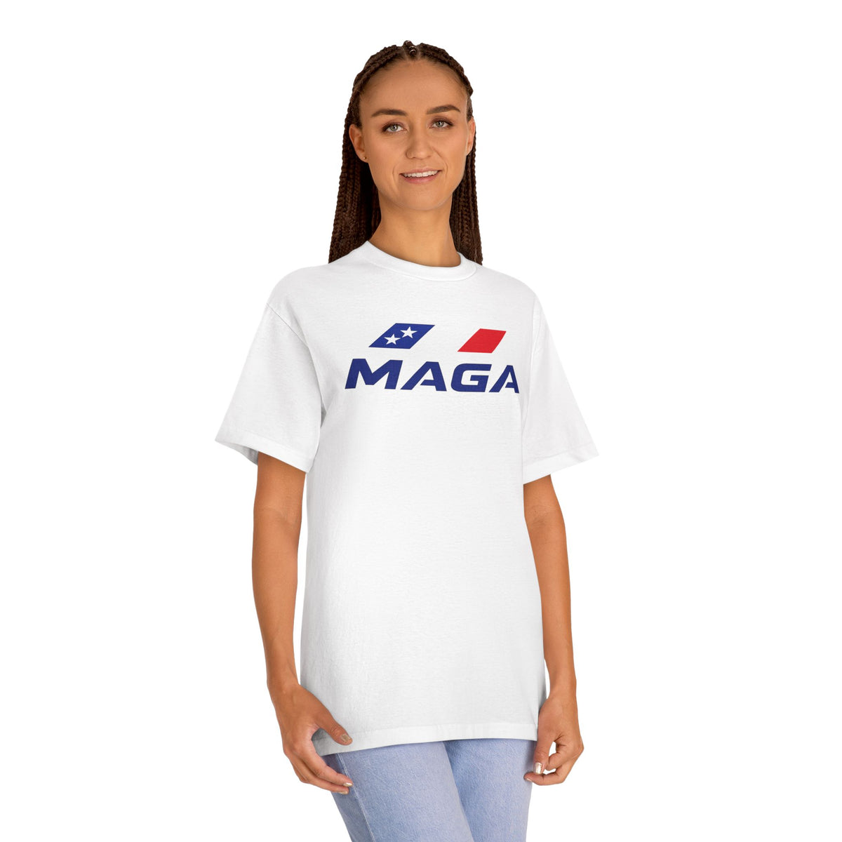 MAGA Patriotic Tee —The Conservative Brand Red White Blue Flag Logo Shirt