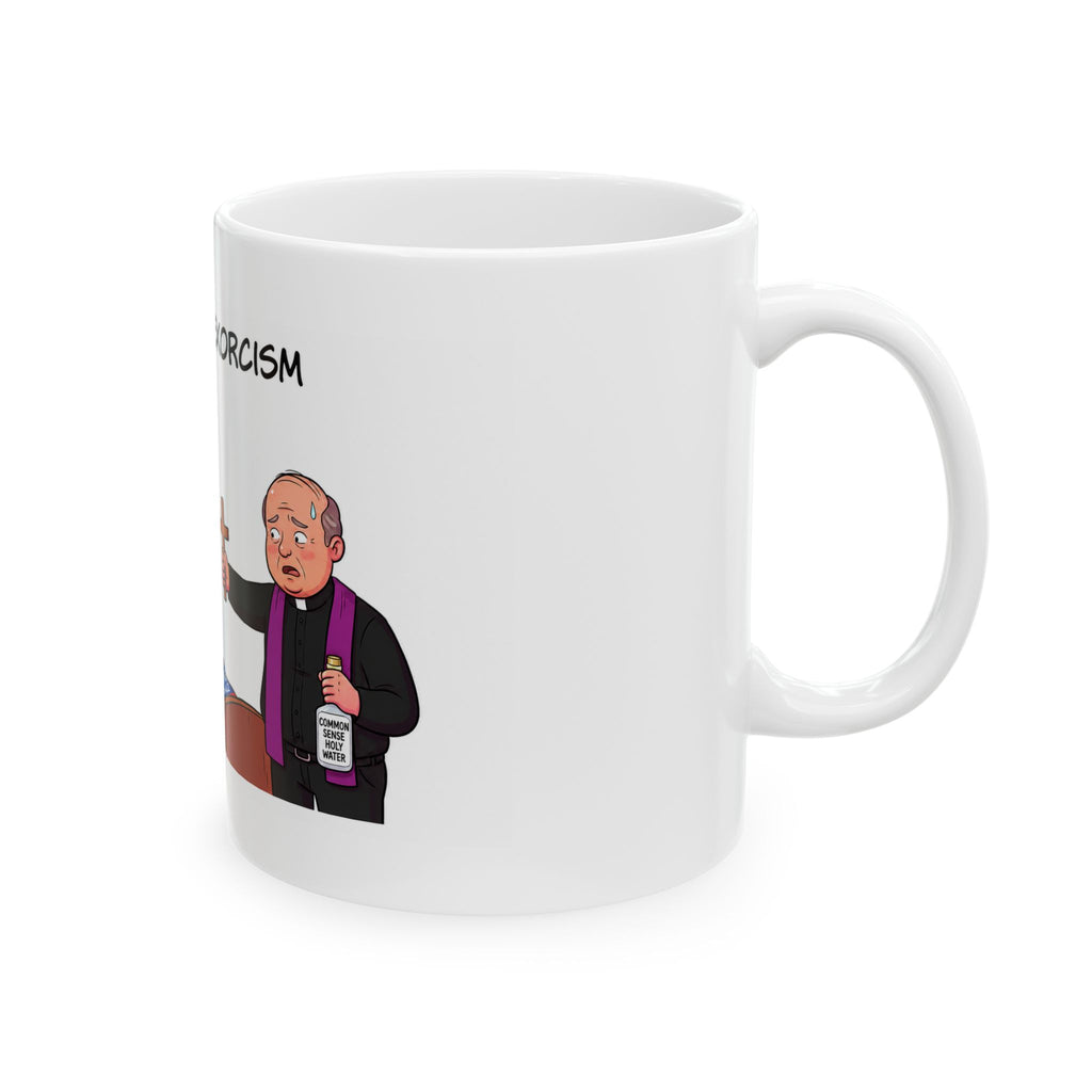 The Woke Exorcism Ceramic Mug (11oz/15oz) - Political Satire Coffee Cup