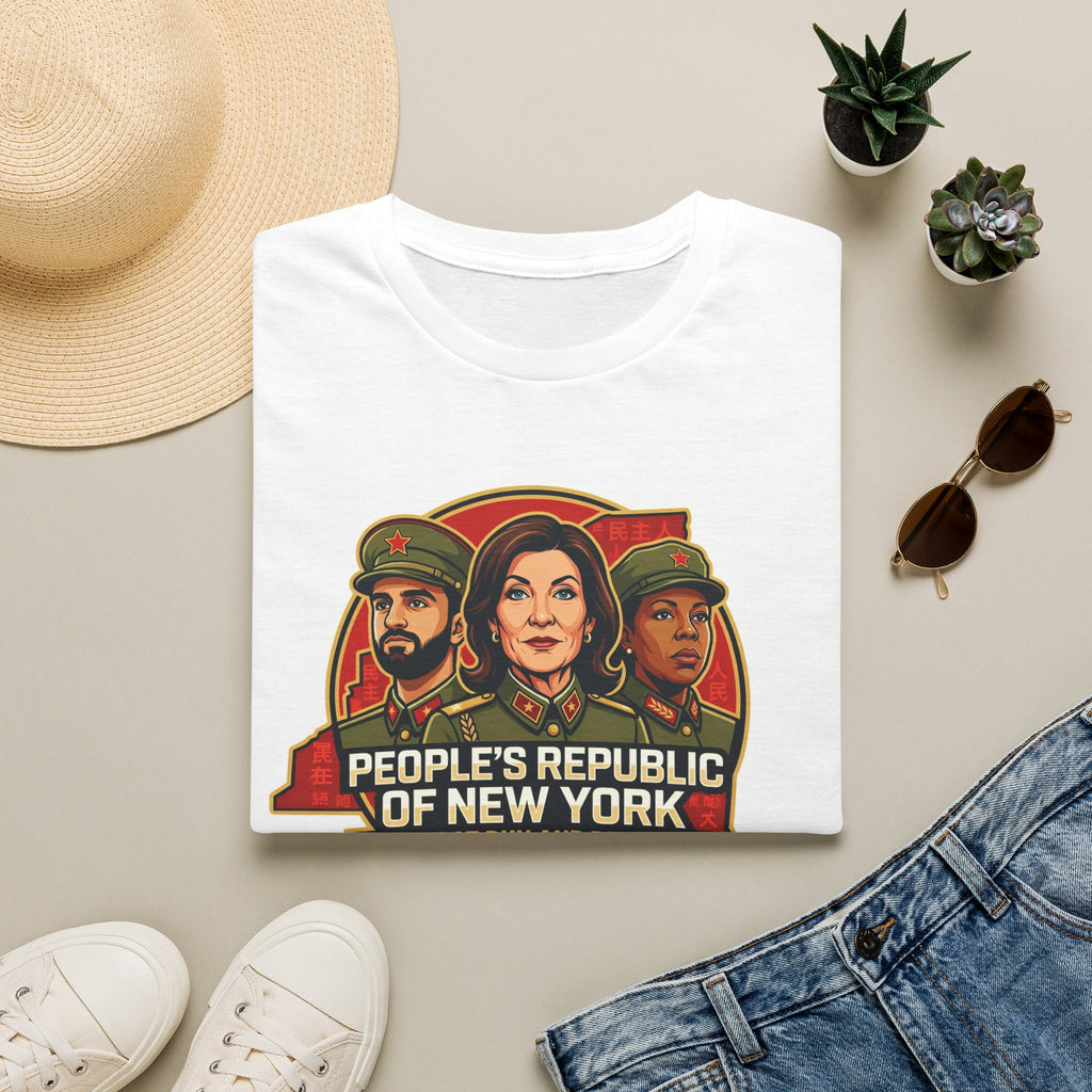 "Trump Patriot Shirt | America First T-Shirt | Conservative Republican Apparel | God Family Country Tee" | anti-woke tshirt | People's Republic of New York T-Shirt | Political Satire, Retro Propaganda...