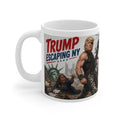Trump Escaping NY Parody Mug | Funny Political Novelty Gift