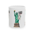 Statue of Liberty Tax Bill Ceramic Mug - "No Wonder Everyone Is Leaving" Political Satire Coffee Cup (11oz, 15oz)