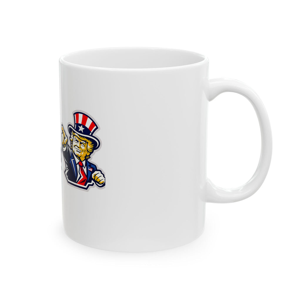President Trump Ceramic Mug – Political Patriotic Coffee Cup (11oz & 15oz)