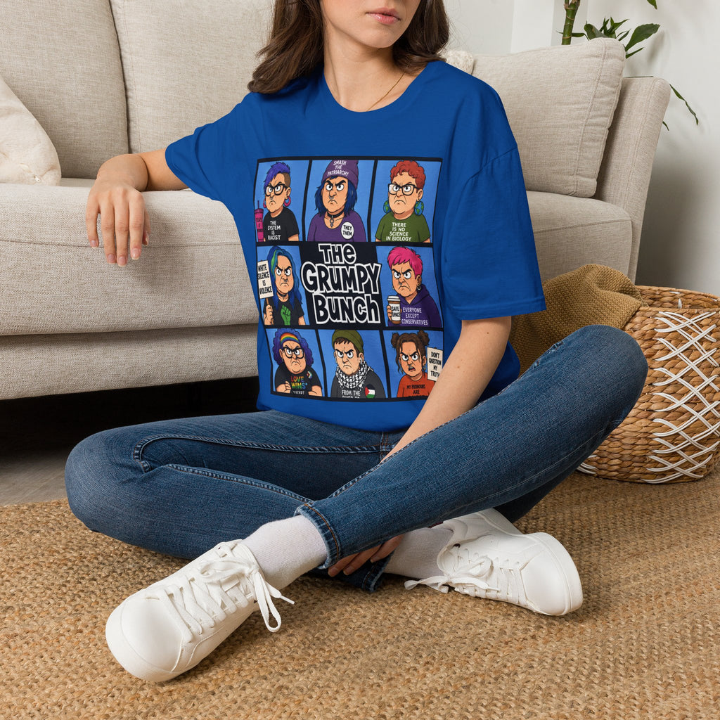 Grumpy WOKE Bunch Graphic T-Shirt — Retro Comic Panel Illustration