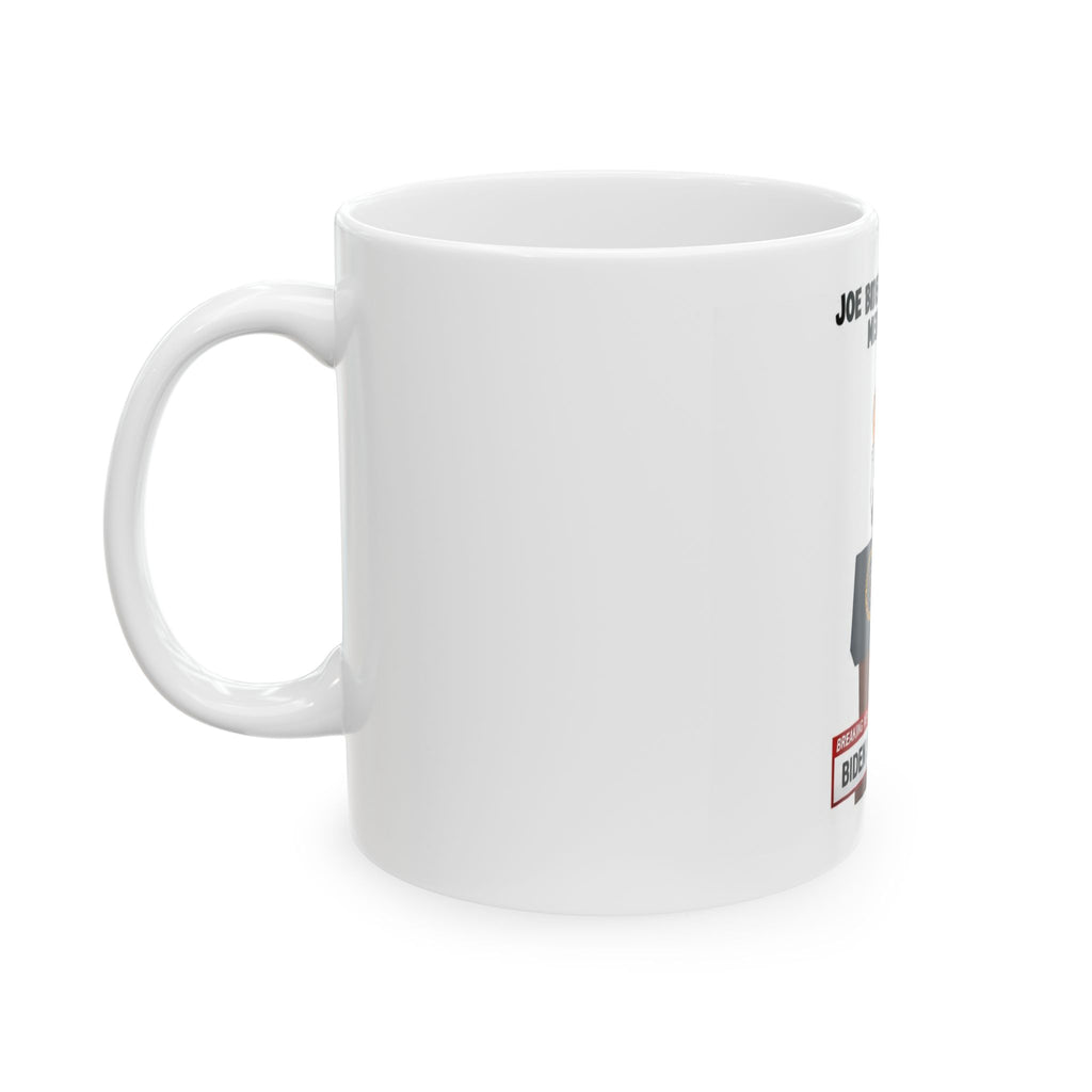 Joe Biden The Disgraceful Media Cover-Up Political Satire Coffee Mug – Funny Parody News Cartoon Ceramic Teacup, Novelty Gag Gift for Politics Fans
