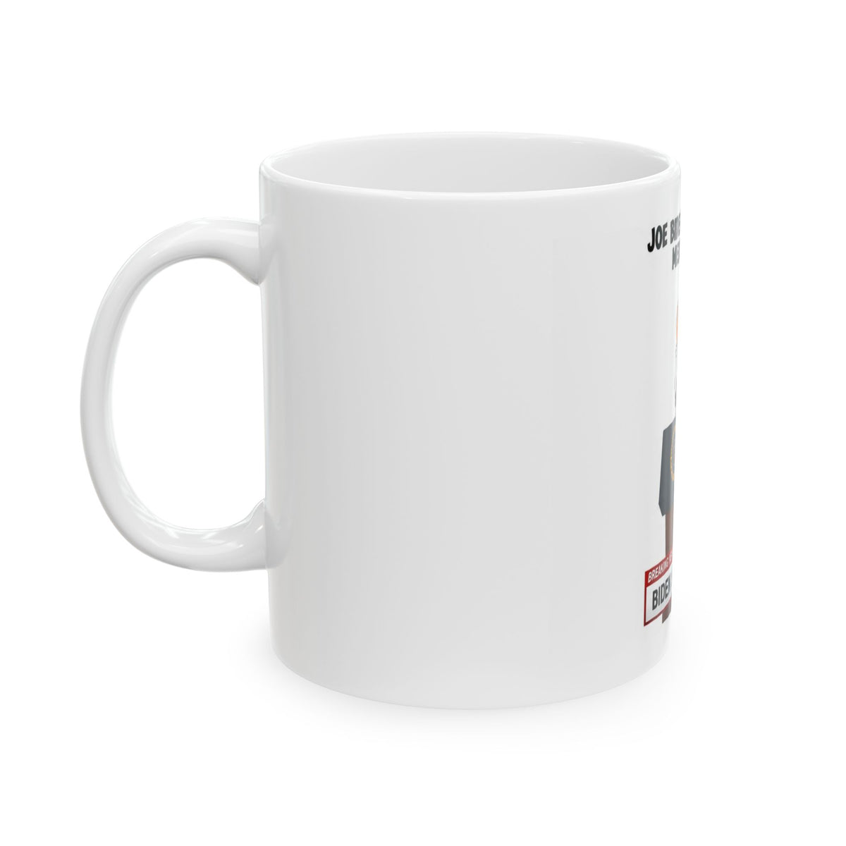 Joe Biden The Disgraceful Media Cover-Up Political Satire Coffee Mug – Funny Parody News Cartoon Ceramic Teacup, Novelty Gag Gift for Politics Fans