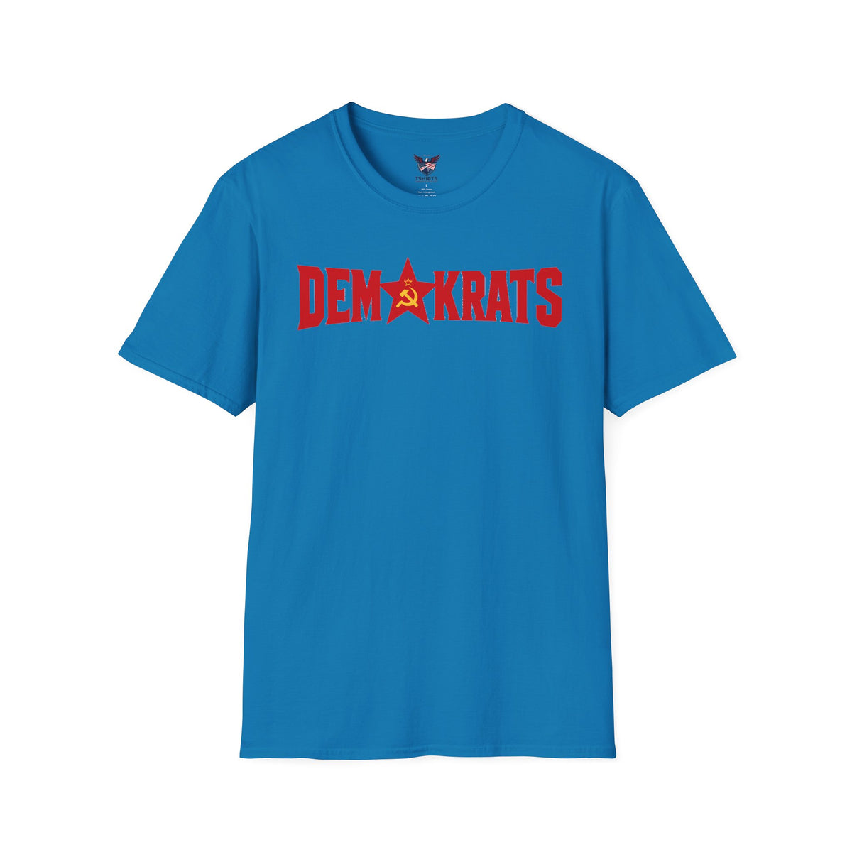 Sapphire Democrats with Hammer and Sickle Graphic T-Shirt | Political Satire