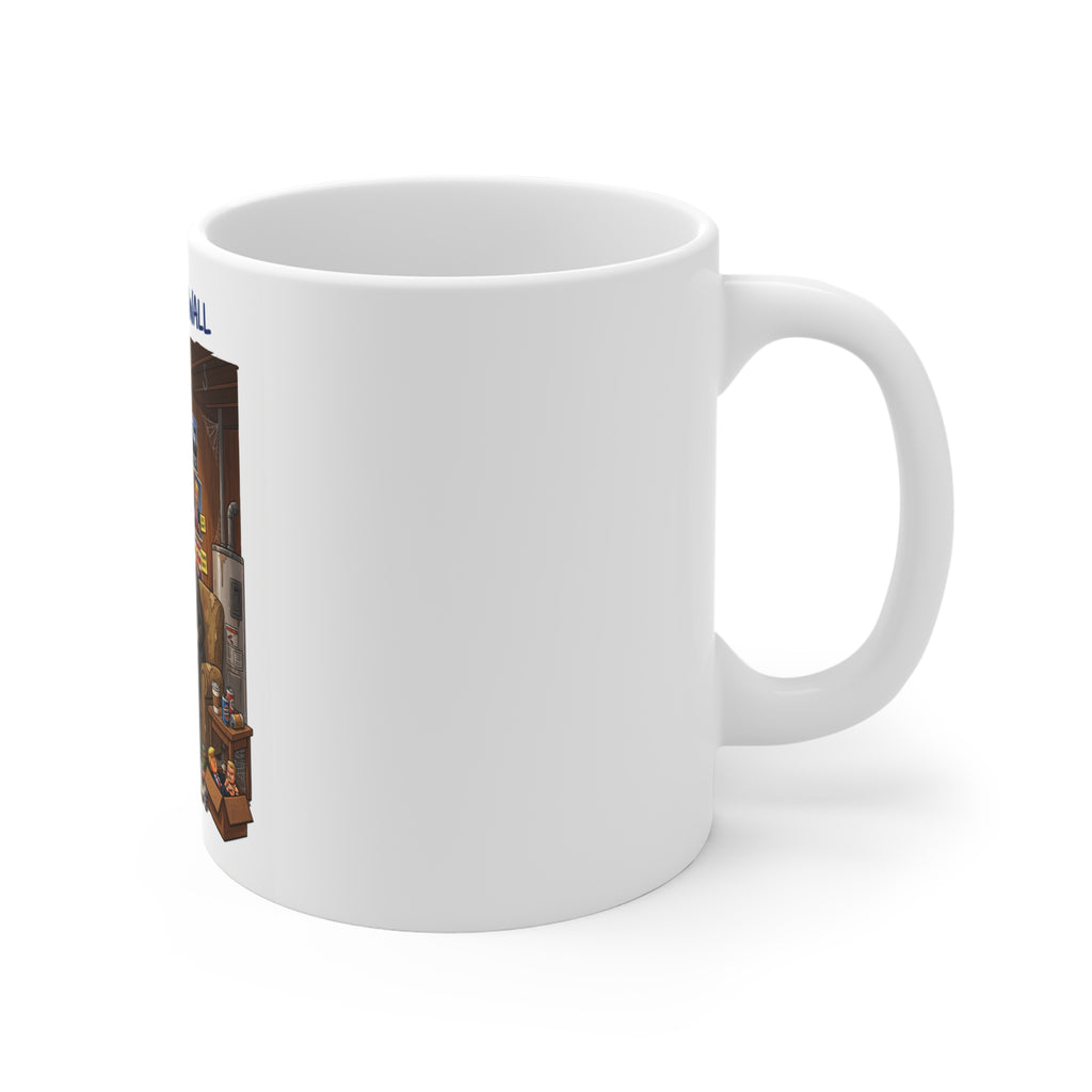 Jimmy Kimmel's Trump Wall Funny Political Satire Novelty Coffee Mug – Sarcastic Talk Show Gag Gift & Ceramic Cup