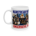 Mainstream Media Free Fake News Political Cartoon Coffee Mug