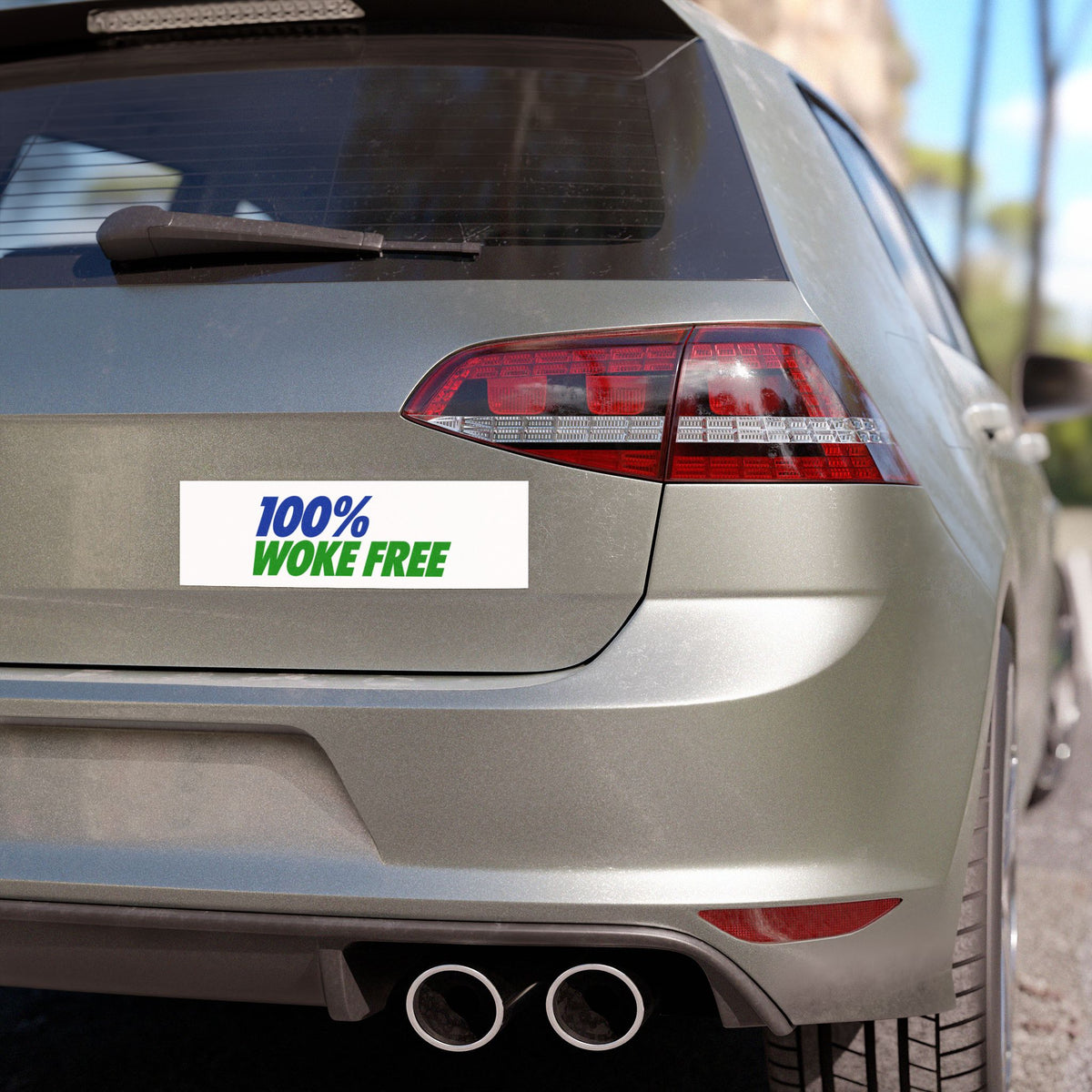 100% Woke Free Car Magnet | Political Slogan Magnet