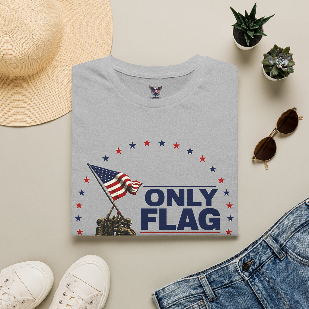 T-Shirt — "Only Flag" Patriotic American Flag Shirt
