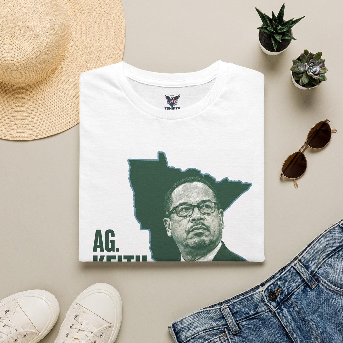 Keith Ellison Satire Political Minnesota Silhouette T-Shirt | Political Statement Tee