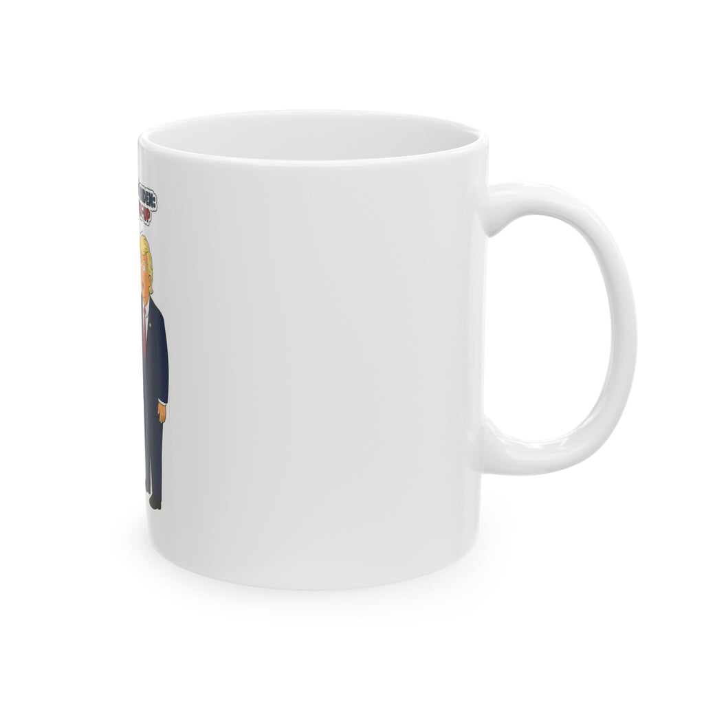 Political Cartoon 'Incompetent Crazy Joe Biden' Mug | Satirical Novelty Coffee Cup