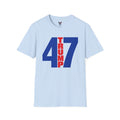 47 Trump The Legend Series Graphic Tee — Patriotic 2024 Campaign Shirt
