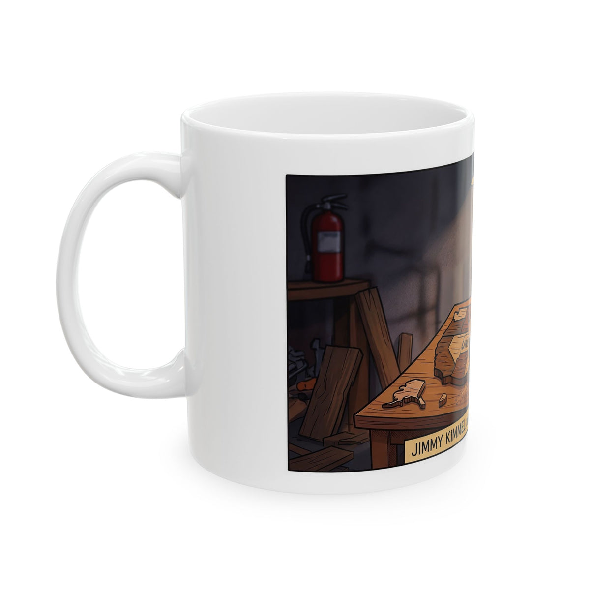 Jimmy Kimmel Breaking UP America Map Mug | Ceramic Mug