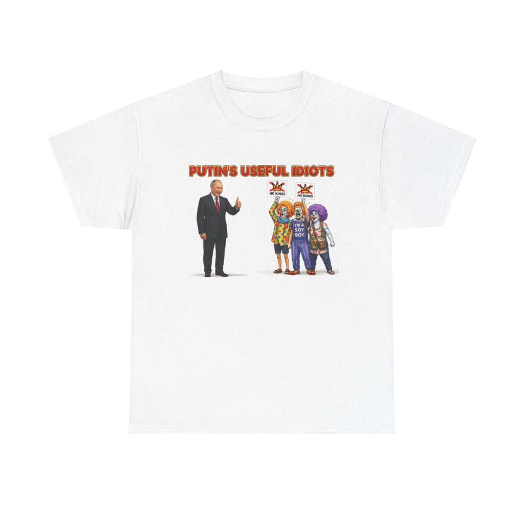 "Trump Patriot Shirt | America First T-Shirt | Conservative Republican Apparel | God Family Country Tee" | anti-woke tshirt | Putin's Useful Idiots Tee | Political Satire Shirt