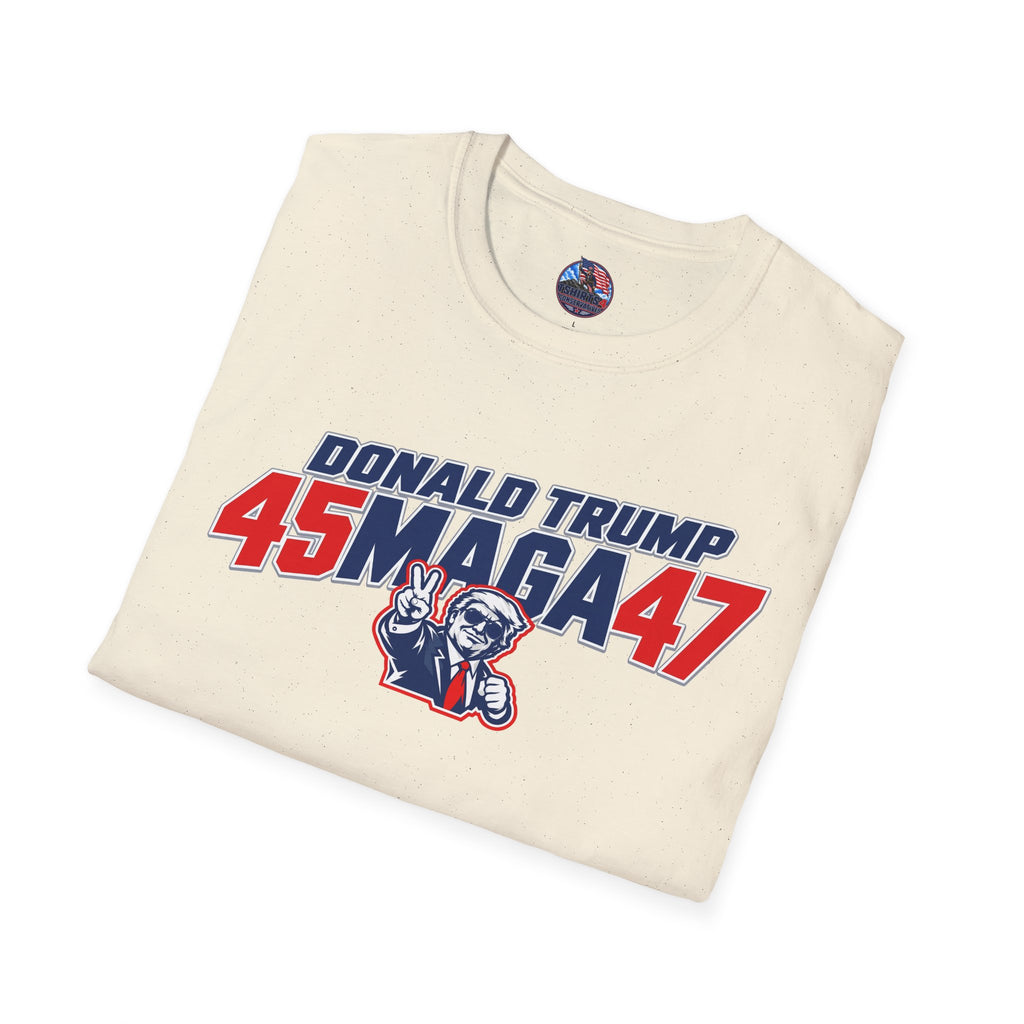 Donald Trump 45 MAGA 47 Patriotic Conservative T-Shirt