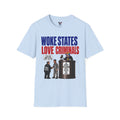 "Woke States Love Criminals" Conservative Political Graphic T-Shirt – Satirical Law and Order Tee