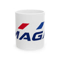 Ceramic Mug — Bold Red & Blue "MAGA" The Conservative Brand Logo Coffee Cup (11oz, 15oz)