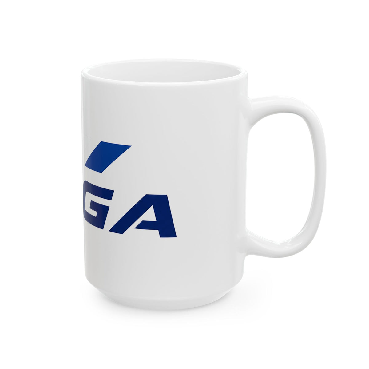 Ceramic Mug — Bold Red & Blue "MAGA" The Conservative Brand Logo Coffee Cup (11oz, 15oz)