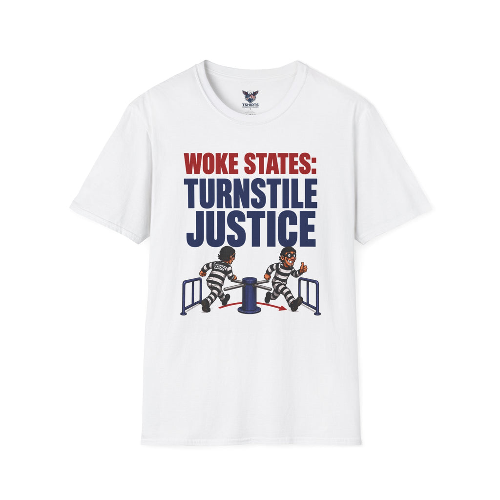 "Trump Patriot Shirt | America First T-Shirt | Conservative Republican Apparel | God Family Country Tee" | Woke States Love Criminals T-Shirt |