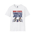"Trump Patriot Shirt | America First T-Shirt | Conservative Republican Apparel | God Family Country Tee" | Woke States Love Criminals T-Shirt |