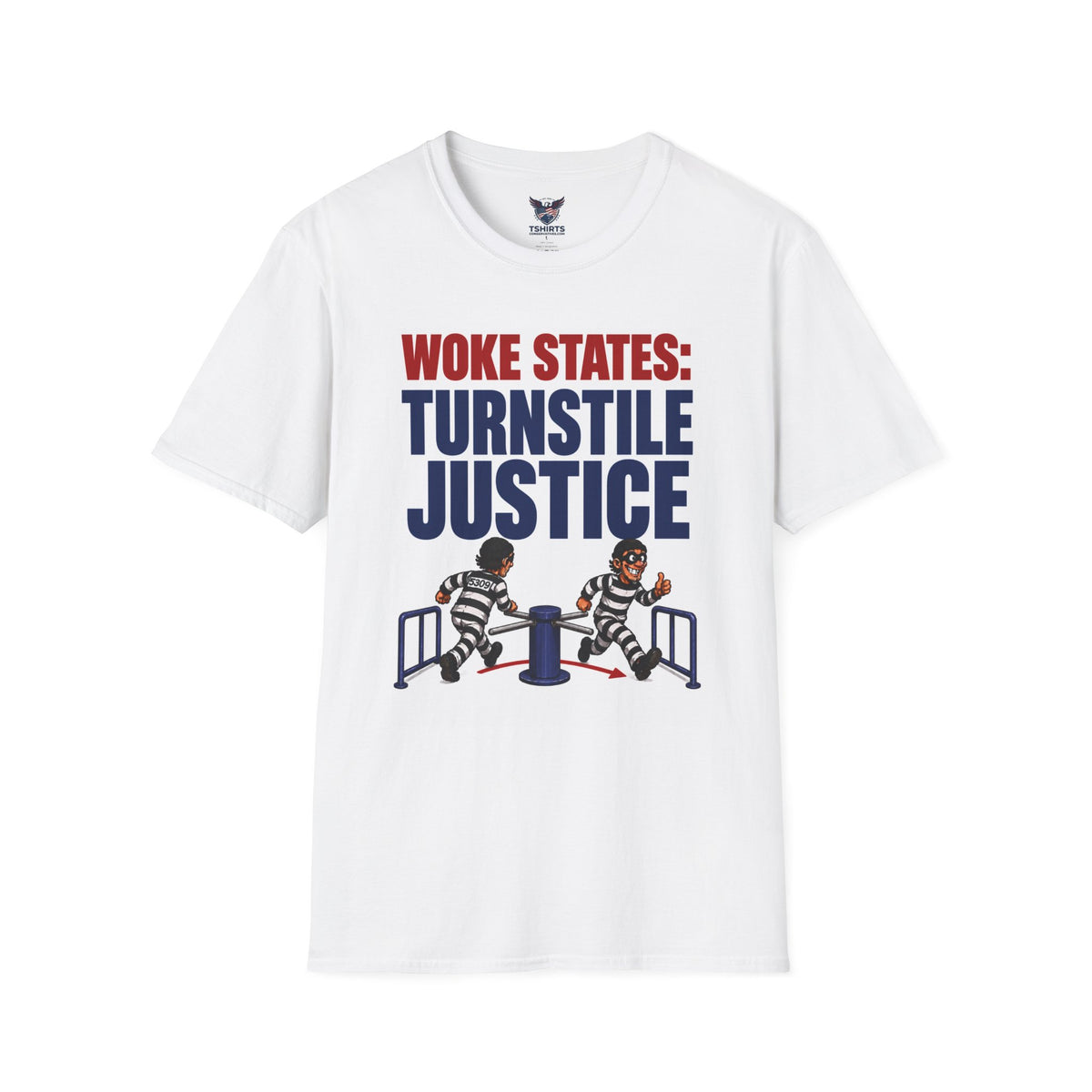"Trump Patriot Shirt | America First T-Shirt | Conservative Republican Apparel | God Family Country Tee" | Woke States Love Criminals T-Shirt |