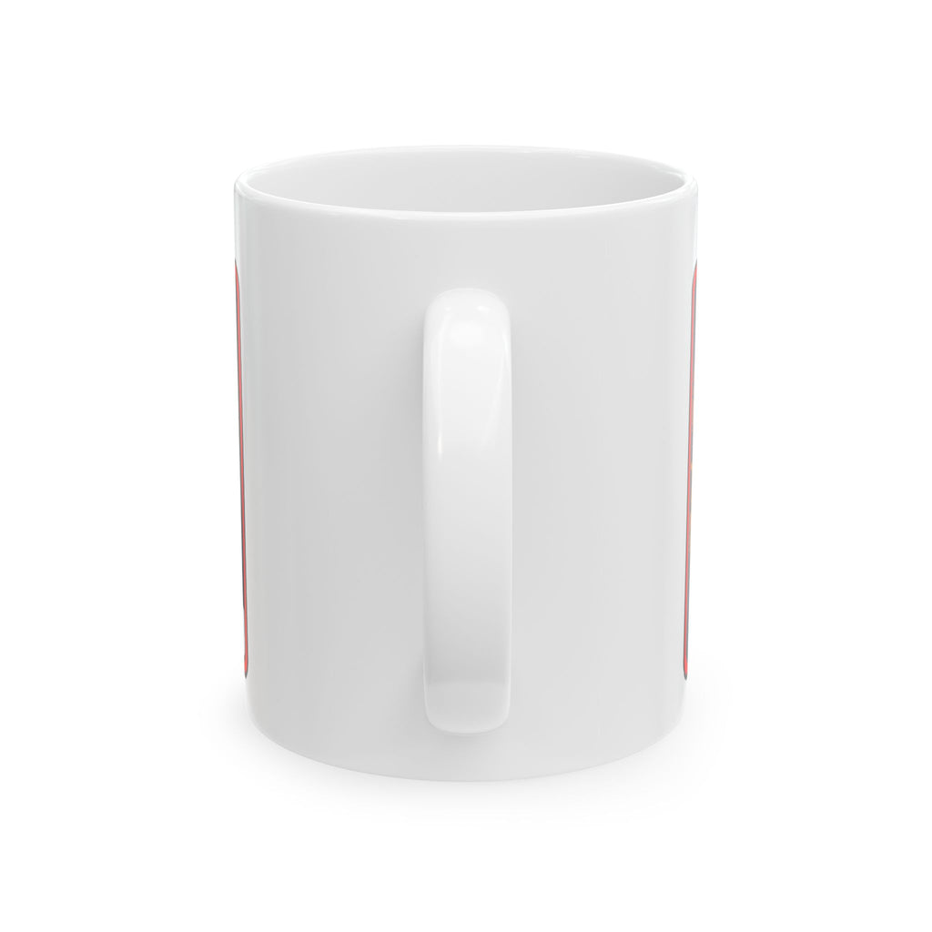 Fake News Street Report Comic Panel Mug | News Reporter Illustration, Protest Scene