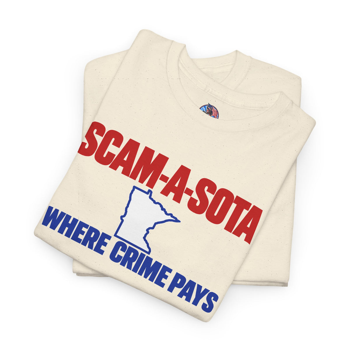 Minnesota/Scama-Sota Where Crime Pays Graphic T-Shirt