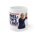 Kimmel Putin Useful Idiot Satirical Mug - Funny Political Humor & Parody Ceramic Coffee Cup 11oz