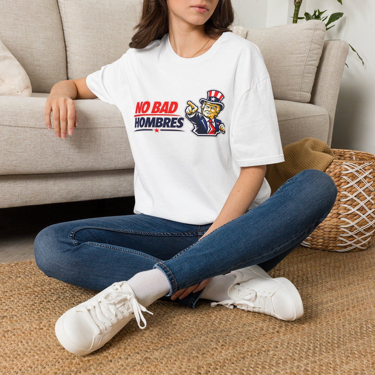 T-Shirt — TRUMP "No Bad Hombres" Patriotic Graphic Tee